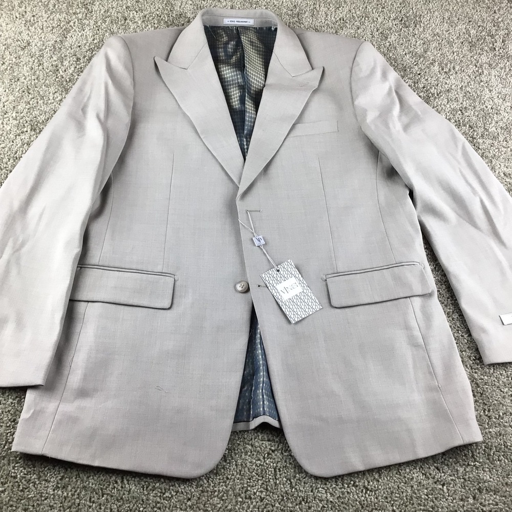 VINCI Philosophy Mens 44L Regular Fit V2RK-4 Oatmeal 3 Piece Suit 44L 38W - NWT‎